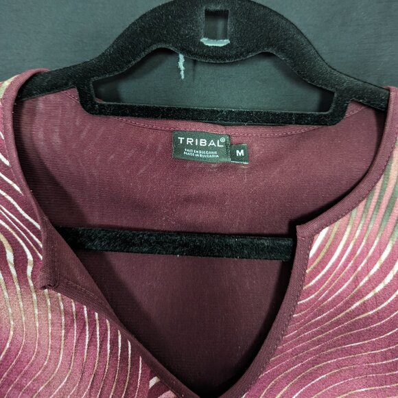 Tribal mulit-colored "tiger stripe" shirt, M (medium) - Picture 5 of 5